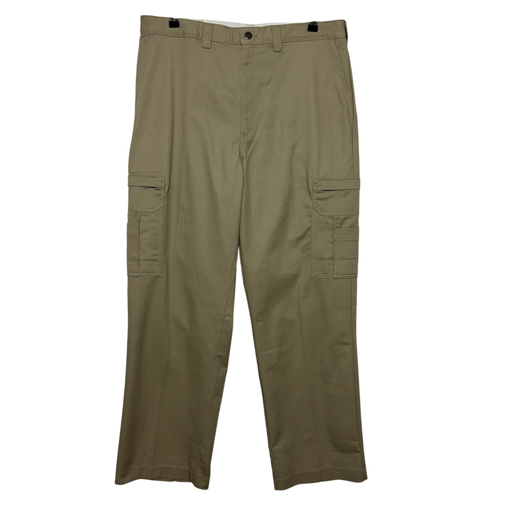 Dickies Pants Mens 36x32 Tan Cotton Cargo Pant Desert Sand LP39DS‎ Workwear New